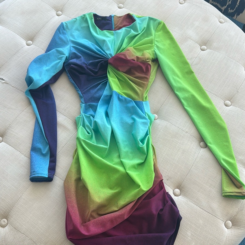 Alex perry multi color dress